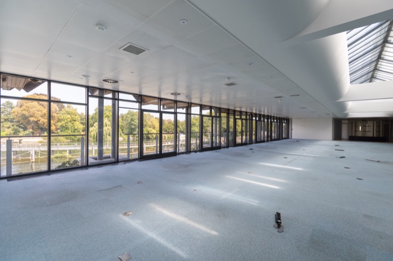 Modern office space with collaborative areas