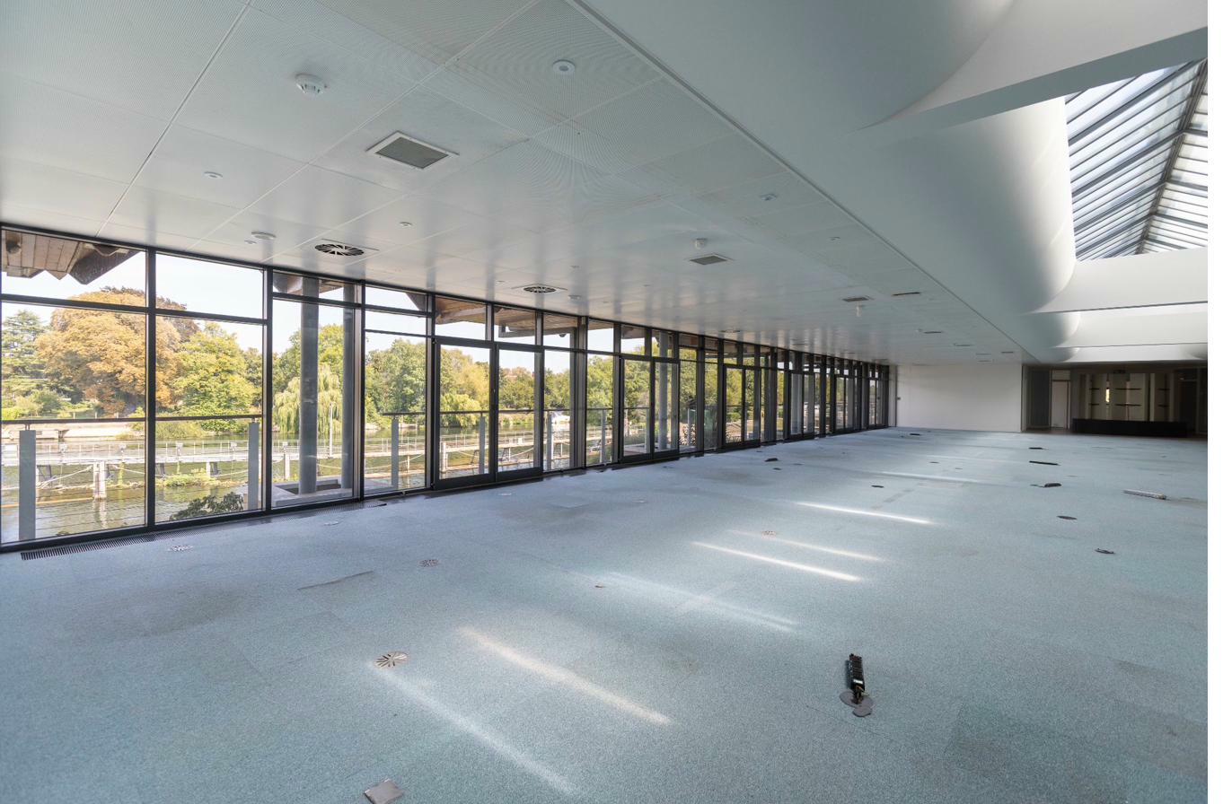 Modern office space with collaborative areas