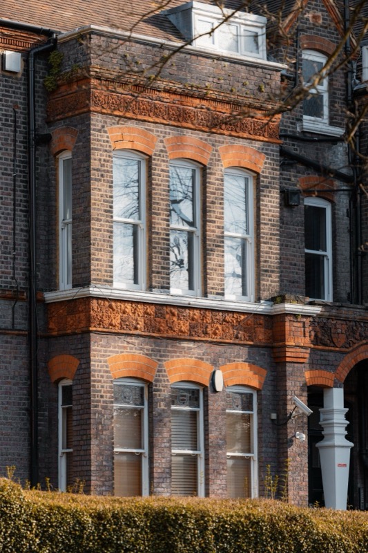 Terracotta bay window detail