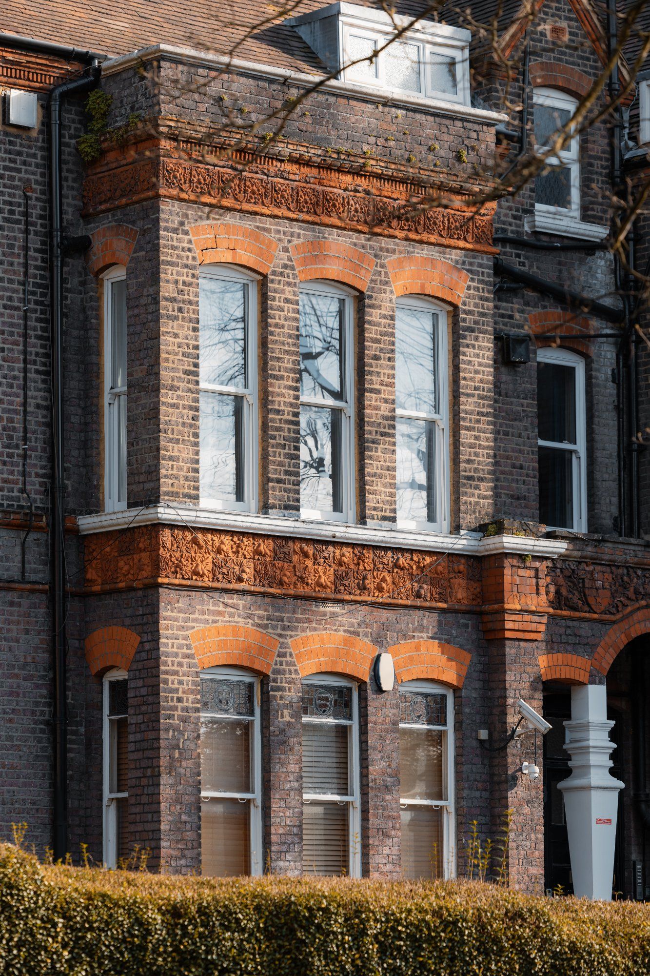 Terracotta bay window detail