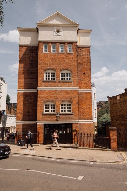 Georgian terrace with ornate ironwork