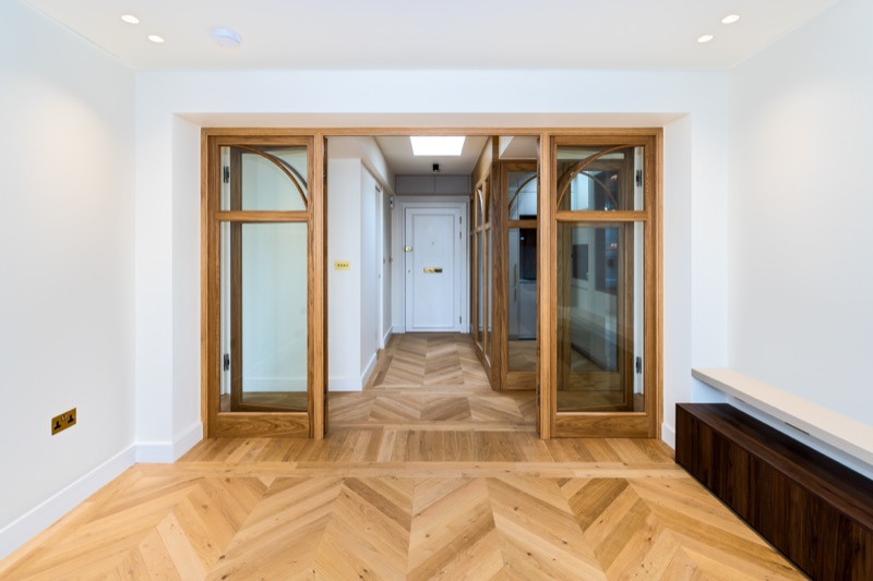 Open concept living with seamless design flow