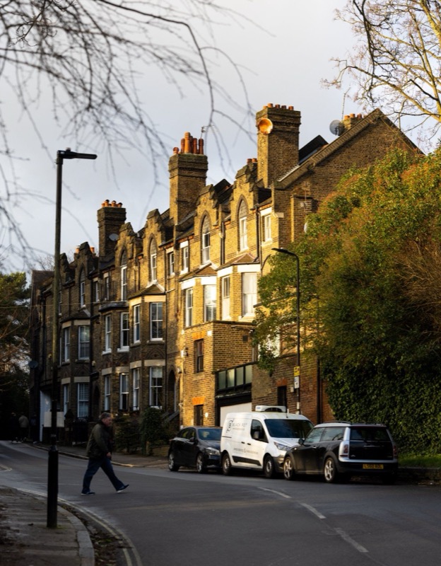 Victorian Gothic terrace row